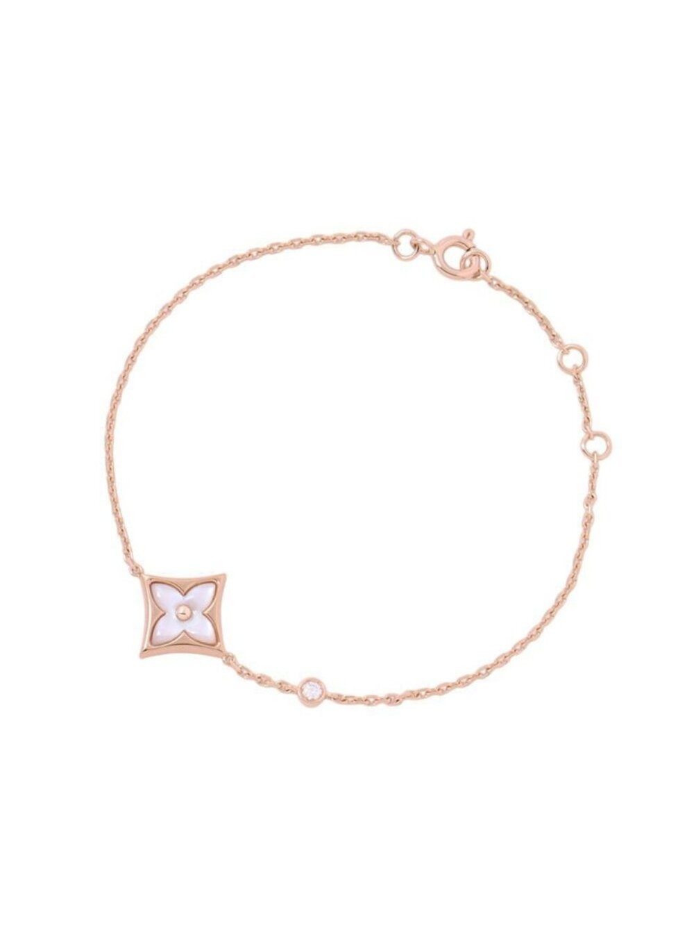 Louis Vuitton Bracelet Star Blossom BB Pink Mother of Pearl Diamond 18k Gold